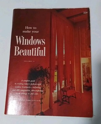 1967 How To Make Your Windows Beautiful Booklet MCM Kirsch Co Sturgis MI