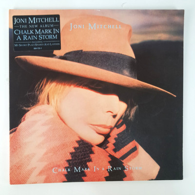 Joni Mitchell Chalk Mark In A Rain Storm Vinyl LP 1988 Europe Geffen WX 141 EX