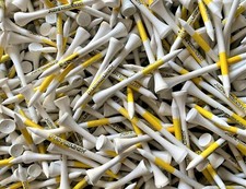 100 New 2 3/4" Wood PTS Authentic Pride Professional Tee System Golf Tees 2.75"