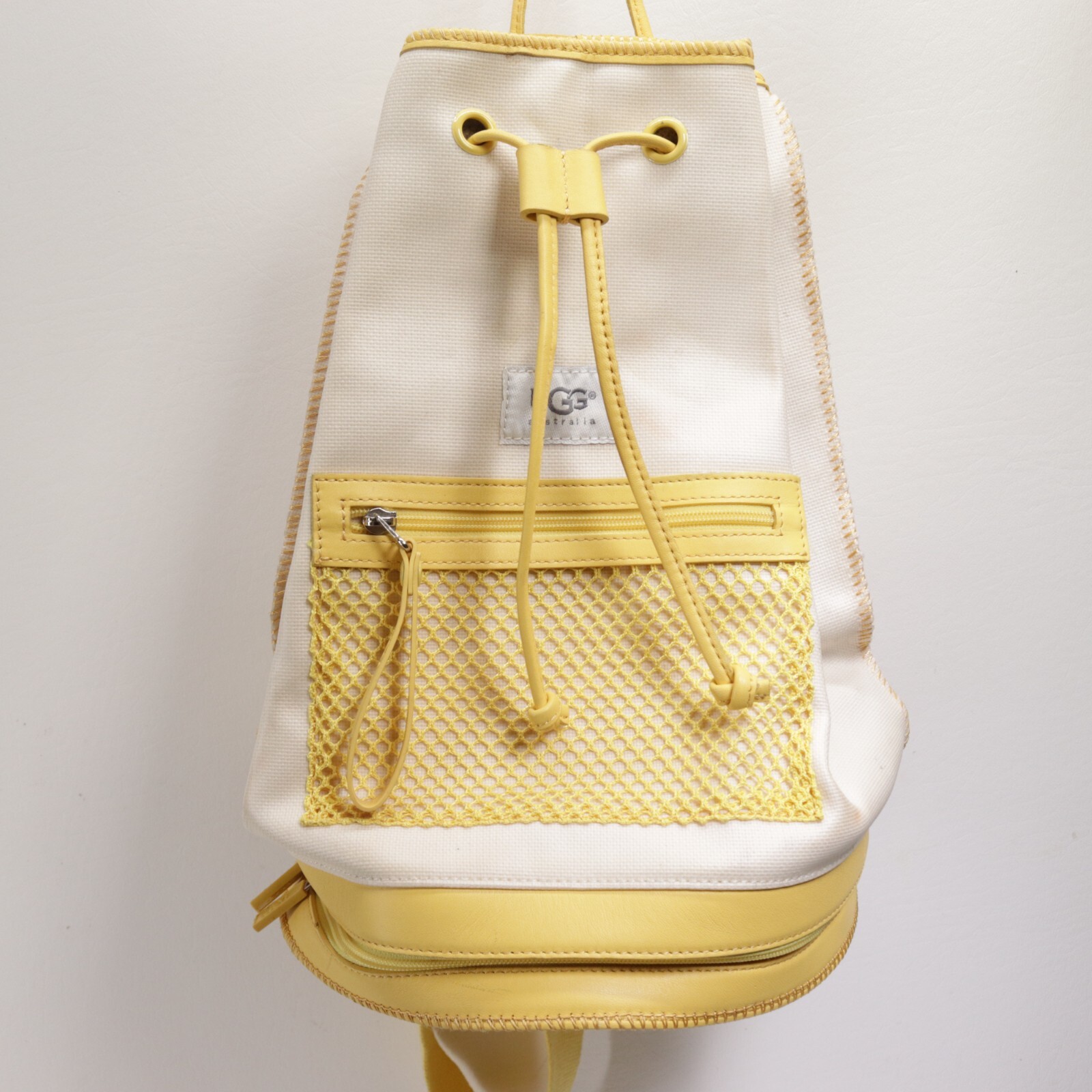 Ugg Canvas Drawstring Backpack Handbag Sling Buck… - image 1