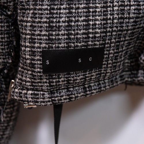 NEU Shoreditch Ski Club Willow Leah kurze kurze gefütterte Jacke schwarz weiß Mantel - Bild 7 von 7
