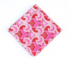 Lord R Colton Masterworks Pocket Square - Lake Lacar Red Silk - 75 Retail New