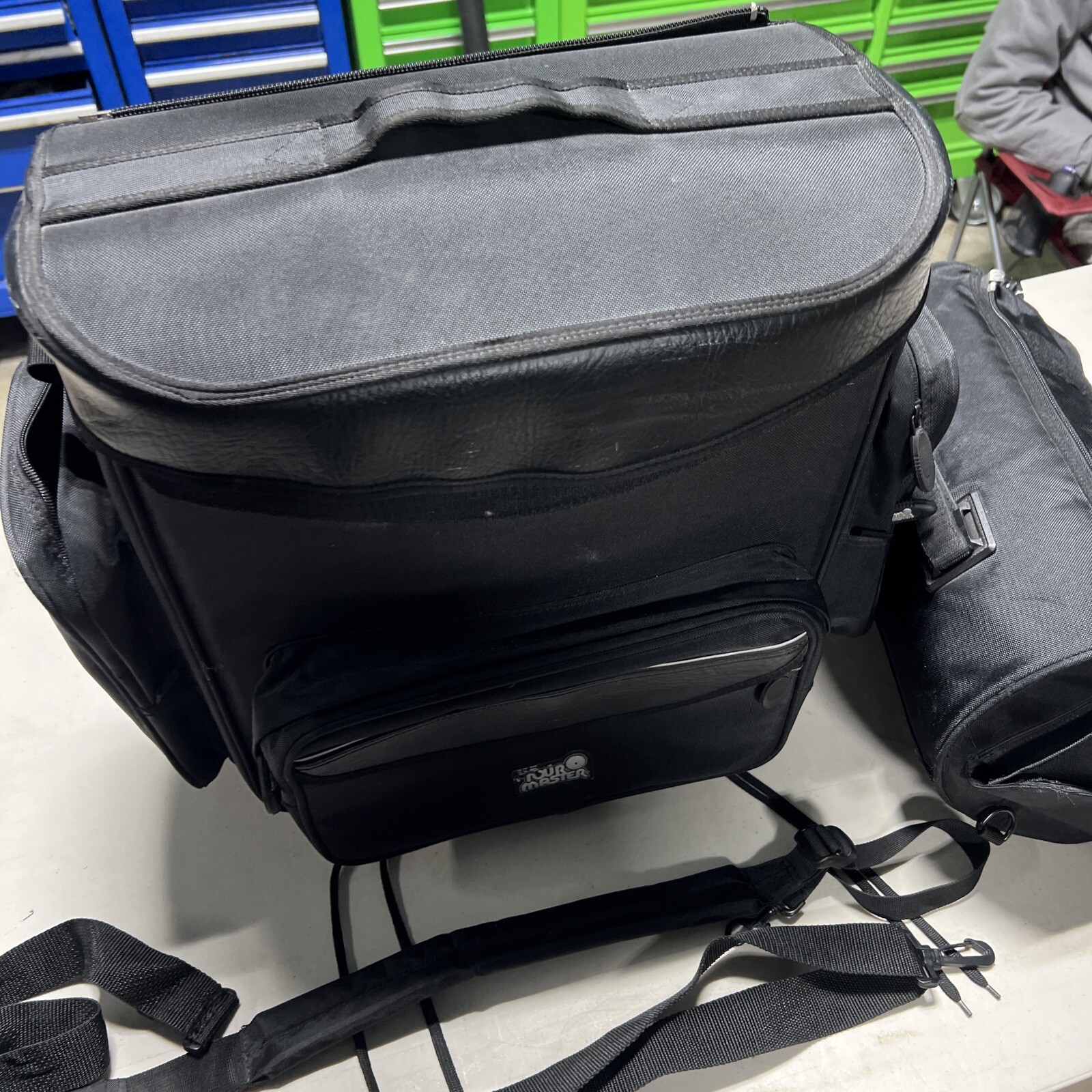 Tourmaster Motorcycle Sissy Bar Luggage Bag Satchel Rain Cover Straps