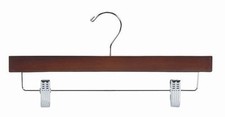 14" Walnut Wood Pant/Skirt Hanger pack of 25 