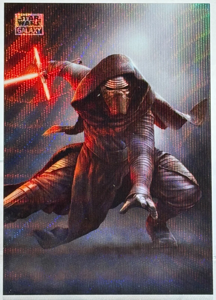 2024 Star Wars Chrome Galaxy, Kylo Ren (23) Wave Refractor Card #42/99 - Image 2 of 3