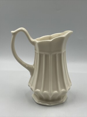 Vintage Thatcham Creamware Small Ivory Pitcher 4.5 Inch