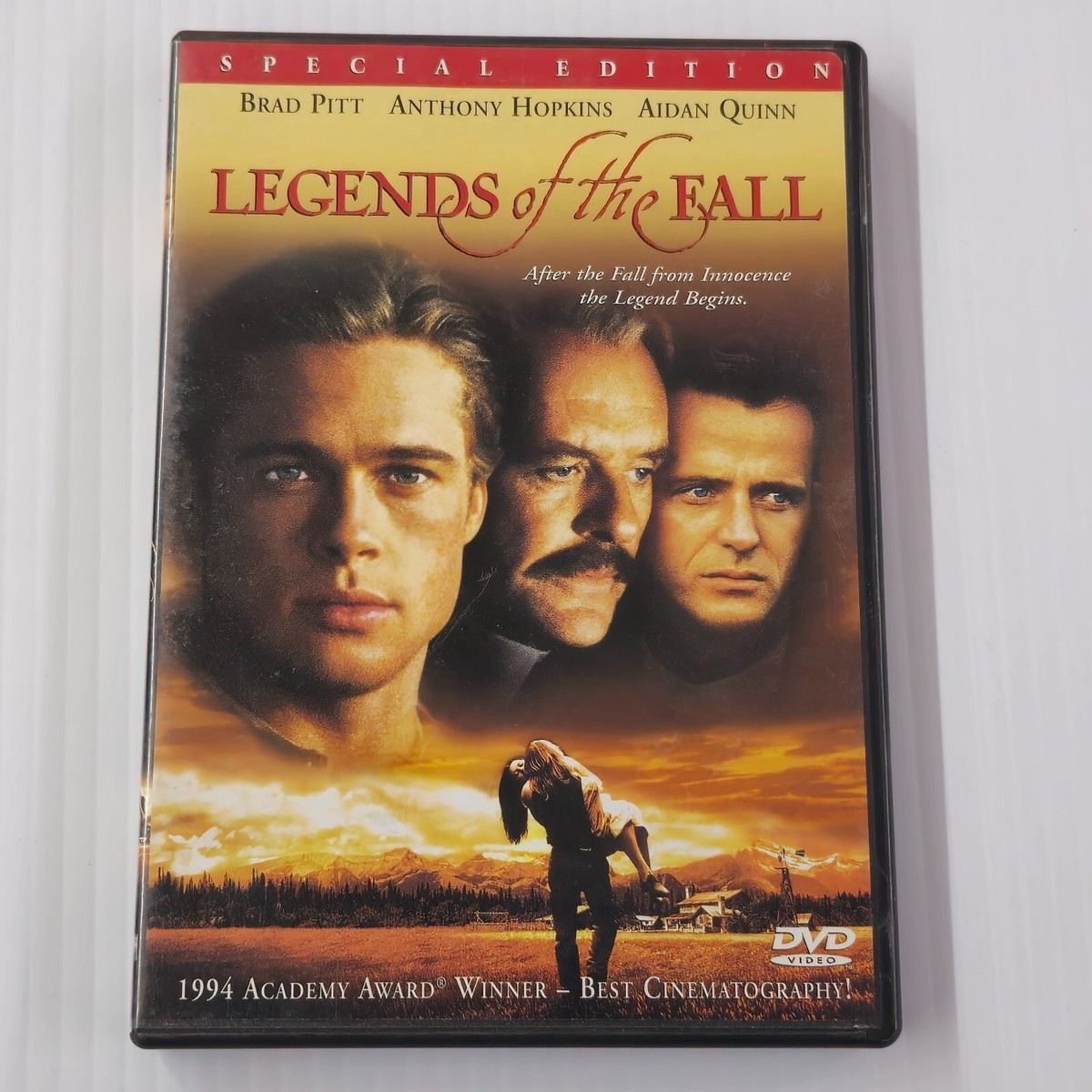 Legends of the Fall (DVD, 1994) Brad Pitt, Anthony Hopkins, Aidan