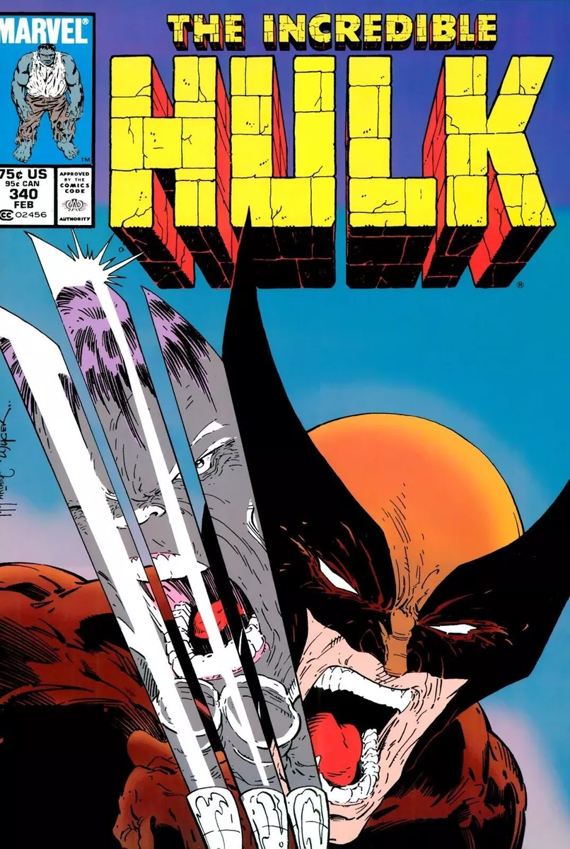 " THE INCREDIBLE HULK #340 COMIC BOOK COVER " POSTER - No.340