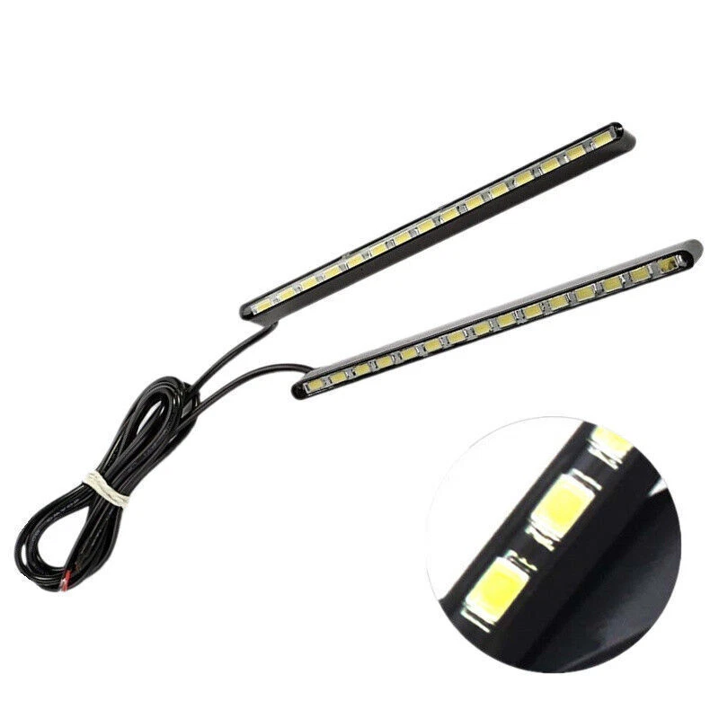 2 PIEZAS Luces LED Ultra Delgadas Brillantes para Coche para DRL Lámpara de Conducción Antiniebla Impermeable 12V Foto 3 de 4
