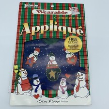 Iron On Innovations Applique Handmade Holidays Christmas Snowman Ugly Sweater