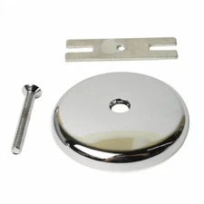 Thrifco 4401695 Single Hole Overflow Faceplate for Bathtub Drain - Chrome