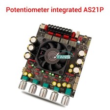 ZK-AS21P Bluetooth Audio Amplifier Board 300W 2 600W TPA3255 2 Hi-Fi 2.1 Channel
