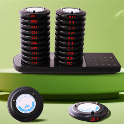 20 Kanäle Restaurant Pager Kellner Calling System Wireless Paging Queue System
