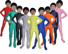 Headless Kid Children Spandex Zentai costume Bodysuit Tight Suit Dance Unitard