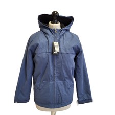 Quicksilver Hooded Jacket Blue Uk Women's 12 Eu 40 Bnwt Oo495