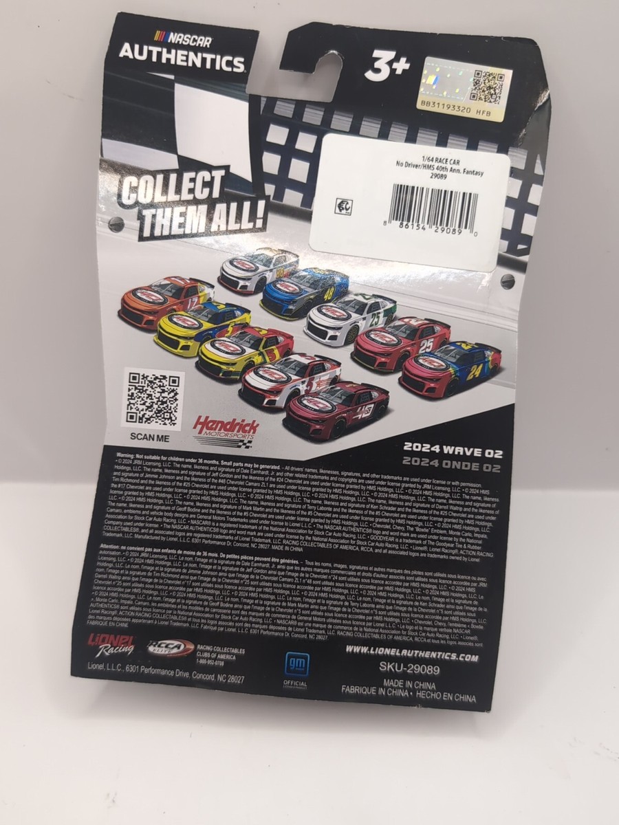 Hendrick Motorsports 40th Anniversary Diecast 1:64 Nascar