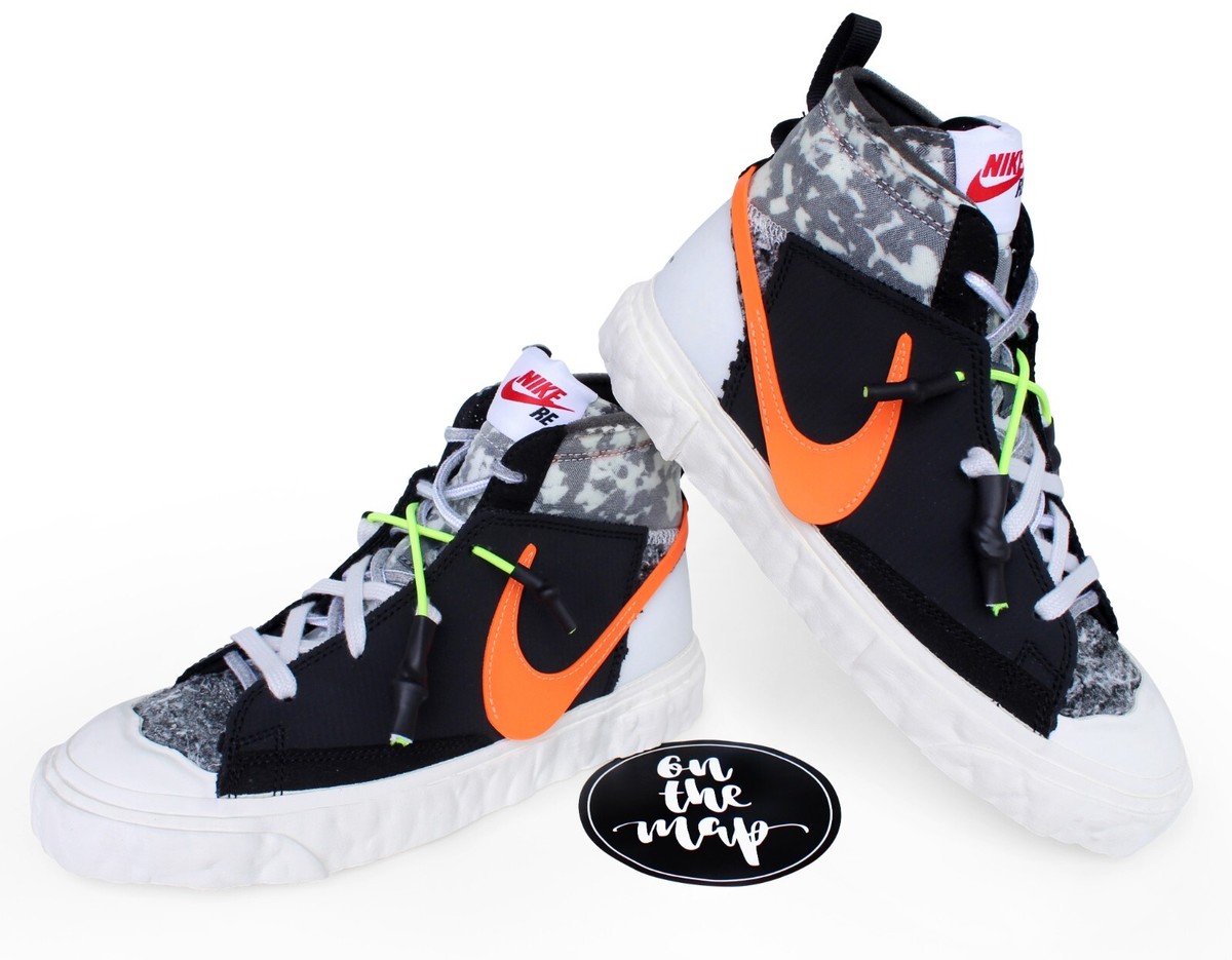 Nike Blazer Mid x ReadyMade Black Grey Orange UK 4 US 4.5 W 6