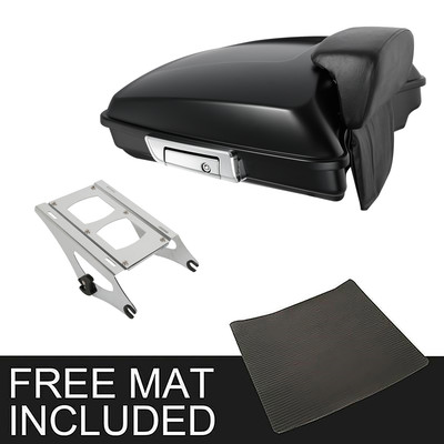 5.5'' Razor Pack Trunk Backrest Rack Fit For Harley Tour-Pak Street Glide 14-24