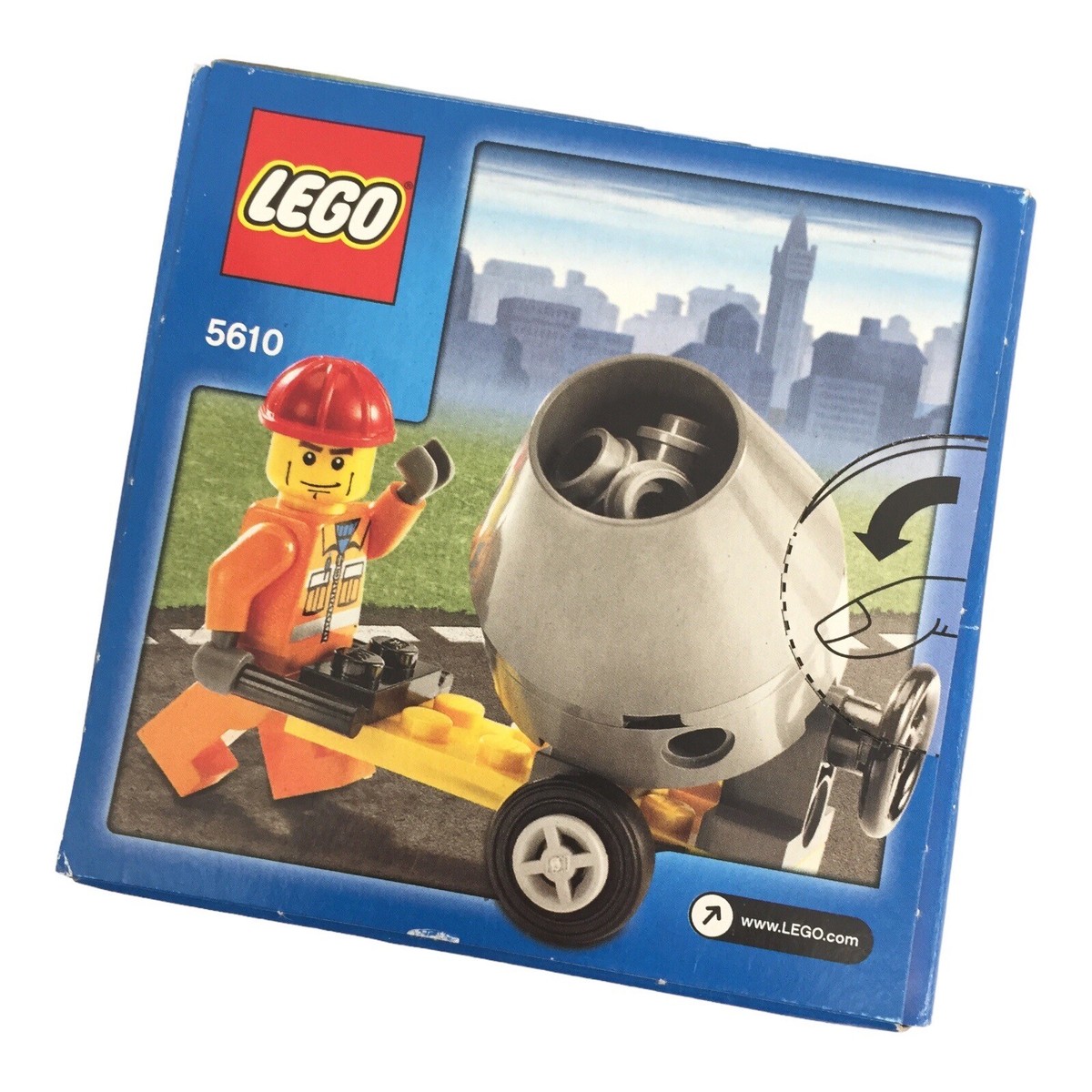 New Lego City 5610 Construction Worker And Cement Mixer Brand New