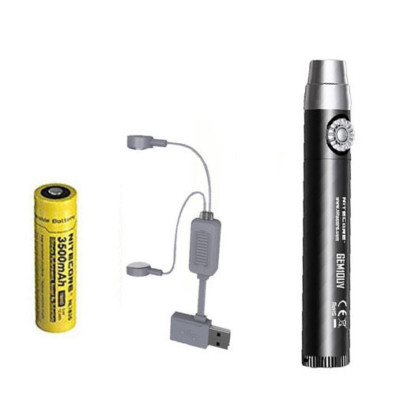 Nitcore GEM10UV GEM IDENTIFICATION Flashlight w/NL1835 Battery + A1 Charger