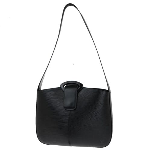 LOUIS VUITTON LV Logo Reverie Shoulder Bag Epi Leather Black GHW M52162 32EA951 - Afbeelding 1 van 15