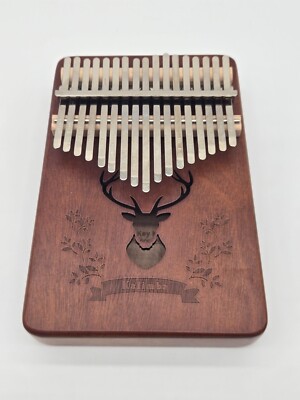 Kalimba 17 Key Thumb Piano, Tone C, Mahogany Wood Keyboard Music Instrument
