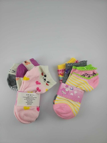 Lot 6 Pairs Cotton Child Kids Sports Athletic Crew Ankle Socks Boys & Girls - Picture 11 of 22
