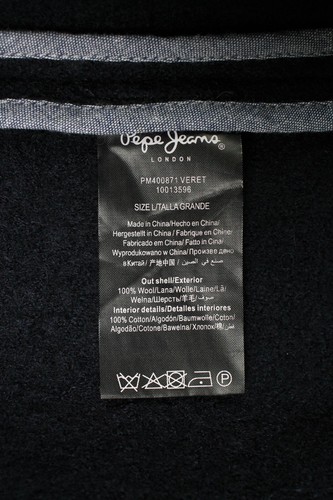 Pepe Jeans Veret Blazer Hombre Grande Individual Cruzado Muesca Solapa Lana Azul - Imagen 9 de 12