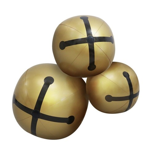 Holiday Time Blow Up Gold Jingle Bells Christmas Inflatable Decor - Picture 7 of 8