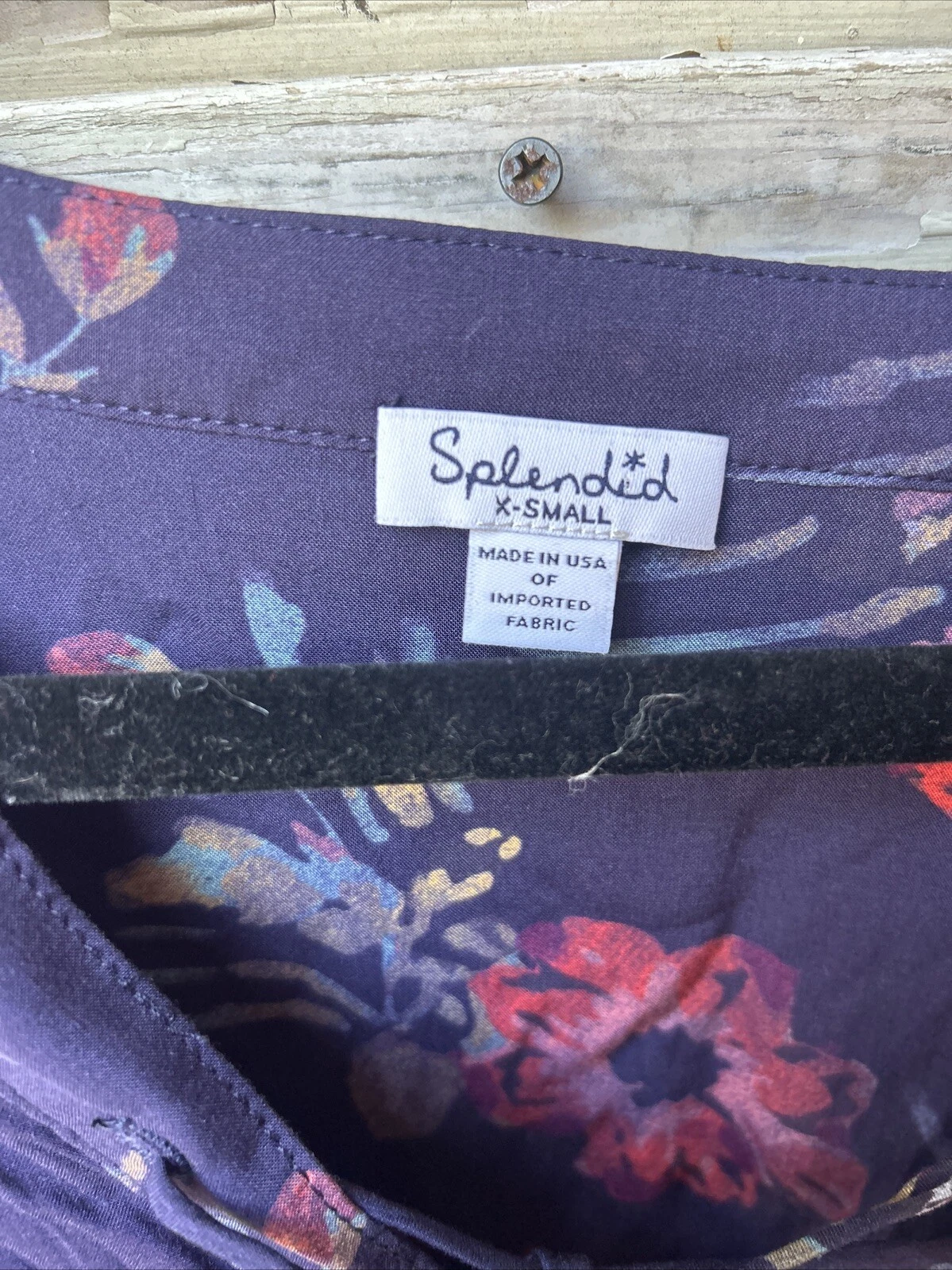 VETEMENTS Splendido abito Xs Cindelle blu navy floreale stringato $158