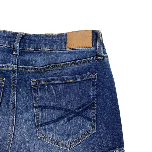 Aeropostale Jean Shorts Womens Size 0 Midi Distressed Medium Wash Denim - Picture 3 of 9