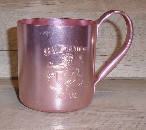 Vintage Smirnoff Vodka Moscow Mule Copper Mug Barware Made in the USA