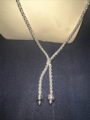 QVC MILOR Sterling 24" Bird Cage Lariat Necklace Jewelry - Picture 2 of 9