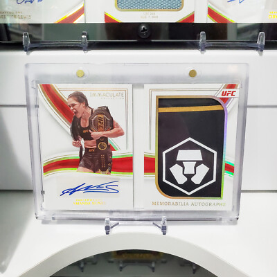 2023 Panini Immaculate UFC Amanda Nunes Gold Booklet /8 Patch Auto
