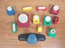 LOT OF 12 PAPER PUNCHES CRAFTS SCRAPBOOKING TOOLS FISKARS  OTHER BRANDS