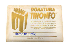 PORPORINA POLVERE RAME NATURALE DORATURA TRIONFO RESTAURO BELLE ARTI DECORAZIONE