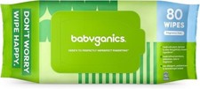 Babyganics Baby Wipes, Unscented Diaper Wipes, 240 Count, 3 Packs of 80