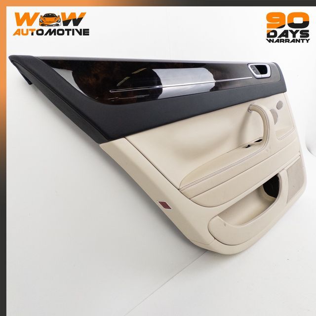 06-13 BENTLEY CONTINENTAL FLYING SPUR REAR LEFT INTERIOR DOOR PANEL BEIGE OEM