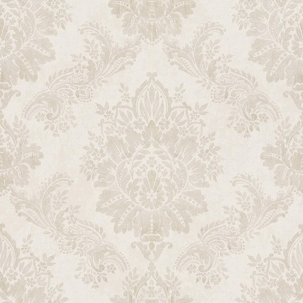 Rasch Tapete 204803 Barock-Ornament - PastelltöNe Creme-Beige Glanzoptik-image