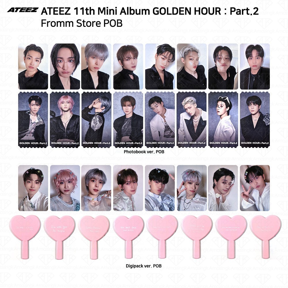 ATEEZ 11th Mini Album Golden Hour Part.2 POB Photocard ATEEZ 11th Mini Album Golden Hour Part.2 POB Photocard