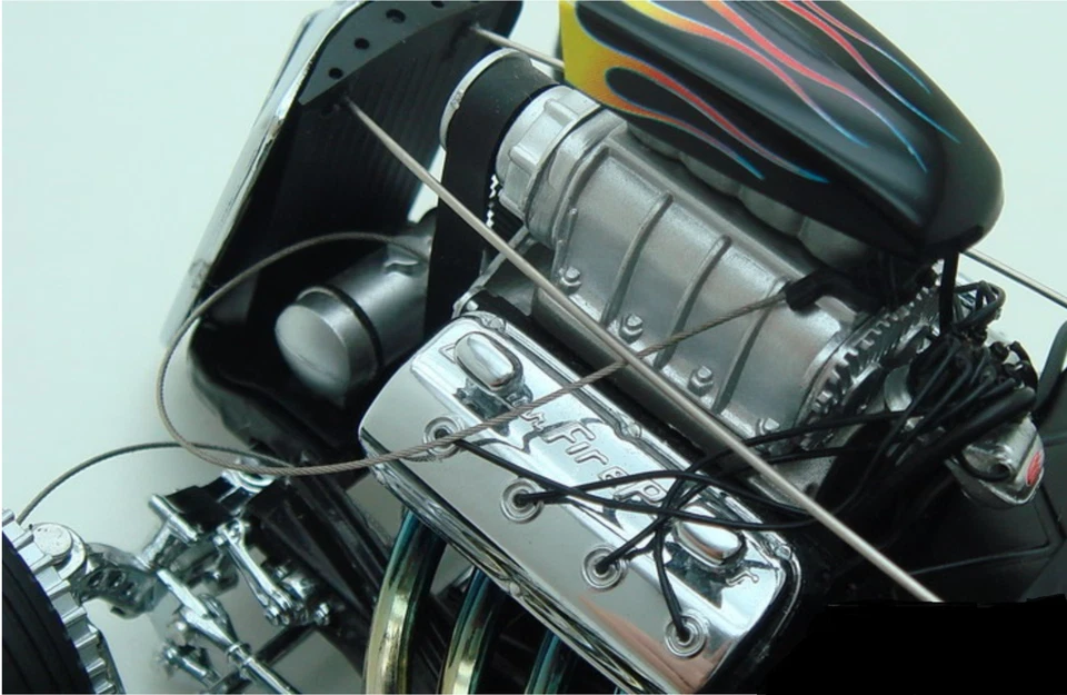 Coche de carreras Hot Rod con Chevy Corvette V8 24 Dragster 55 1955 57 1957 12 RARO 1:18 Foto 3 de 4