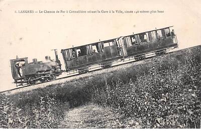 51-SAN59384-LANGRES.Le Chemin De Fer Rechts Jar Reliant La Bahnhof IN VI