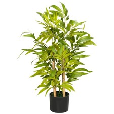 HOMCOM Potted Artificial Plants Bamboo Tree for Desk Indoor , 60cm