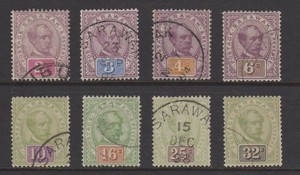 1888-97 Sarawak  Sc# Between # 9-19 Used   Cat $ 418.75