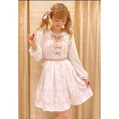 LIZLISA Cup cake Bunny ワンピース Liz Lisa Cupcake Bunny Dress White Jiraikei Ryousangata Kawaii J