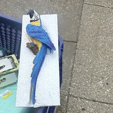 Blue & Yellow Macaw Parrot Wall Hanging Plaqu...