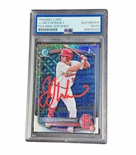 JJ Wetherholt Signed Mega Box Card Auto Autographed St. Louis Cardinals PSA