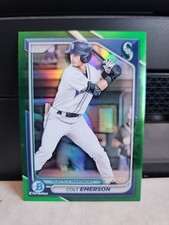 2024 Bowman Chrome Prospects Colt Emerson Green Chrome Refractor/99 BDC-15