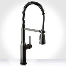 Miseno MNO500L Galleria Pre-Rinse Single Handle Kitchen Faucet - Black