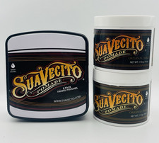 Suavecito Original Hold Pomade Bundle: 2 4oz Cans 8-Pack Travel Pouches